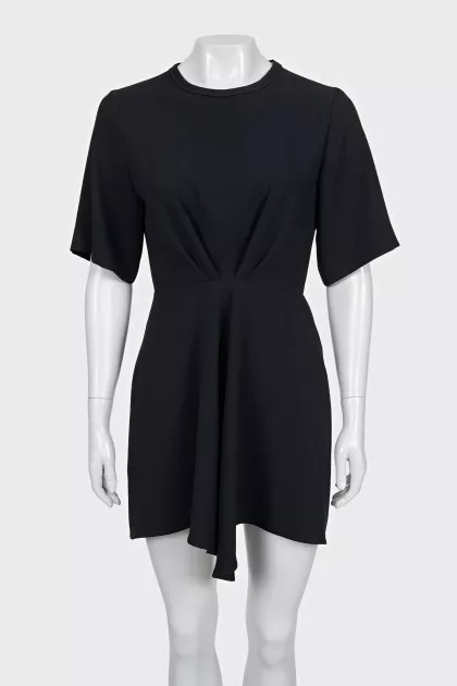 Black fitted dress with a cutout back