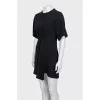 Black fitted dress with a cutout back