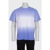 Men's purple t-shirt with tag