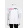 Straight white T-shirt with print