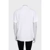 Straight white T-shirt with print