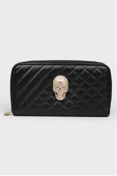 Wallet Wallet with a skull of rhinestones