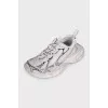 Gray textile sneakers 3XL