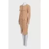 Fitted dress with buttons