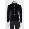 Black velvet jacket