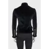 Black velvet jacket