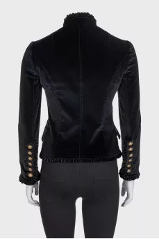 Black velvet jacket