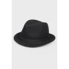 Black woolen hat