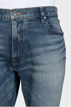 Men's cropped mid-rise jeans