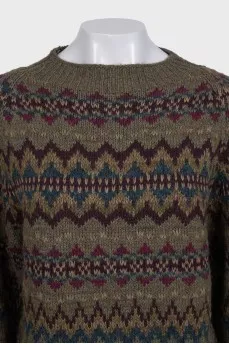 Loose-fitting jumper with wide sleeves