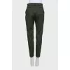 Tapered trousers with a print