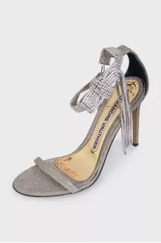 Silver Diana 105 sandals