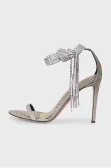 Silver Diana 105 sandals