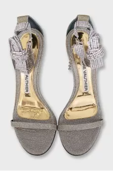 Silver Diana 105 sandals