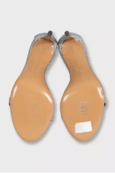 Silver Diana 105 sandals
