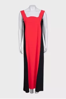 Two-tone maxi dress