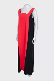 Two-tone maxi dress