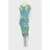 Fitted dress with a bright print