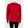 Red wool sweater