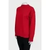 Red wool sweater