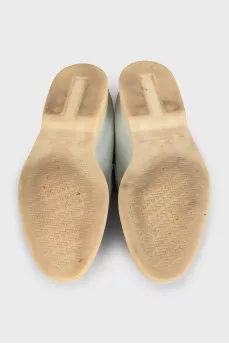 Summer Charms Walk Blue Suede Loafers