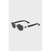 Black sunglasses with chain