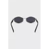 Black sunglasses with chain