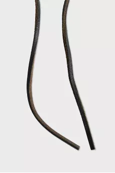 Belt with leather ties