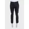 Men's cropped straight leg jeans