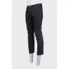 Men's cropped straight leg jeans