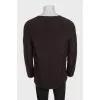 Джемпер oversize коричневого цвета 