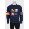 Men's loose-fitting sweatshirt with a print