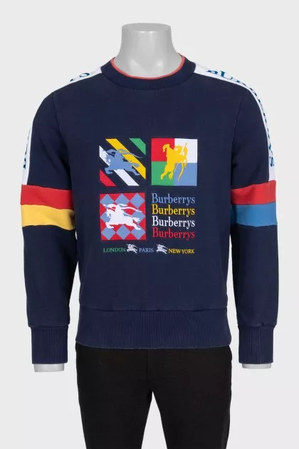 Men's loose-fitting sweatshirt with a print