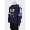 Men's loose-fitting sweatshirt with a print
