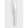 White tapered trousers