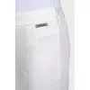 White tapered trousers