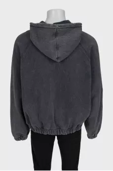 Men's zippered sweatshirt with print