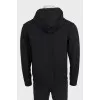 Men's plain black hoodie