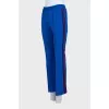 Sports trousers with contrasting stripes