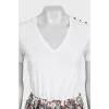 Fitted pleated dress