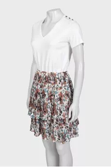 Fitted pleated dress