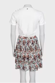 Fitted pleated dress