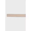 Beige leather belt