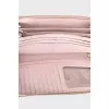 Leather wallet with gold clasp