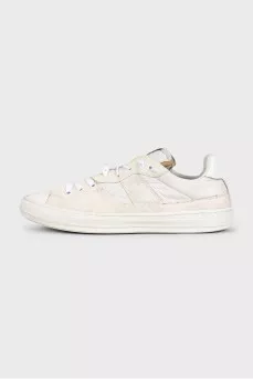 Men's white combination sneakers
