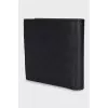 Men's black leather wallet