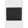 Men's black leather wallet