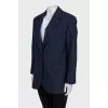 Straight-cut pinstriped jacket