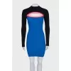 Blue dress with a cutout