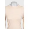Beige bodysuit with logo
